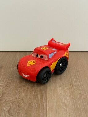 Fisher Price Little People Wheelie Lightning McQueen Disney Cars 2011 Vintage